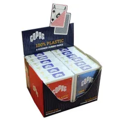 Cartouche COPAG “4 INDEX” – 12 Jeux 100% Plastique – Format Poker – 4 Index Jumbo