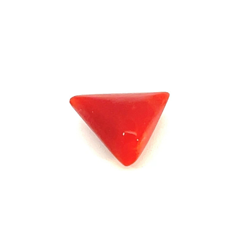 Coral trangel cut 5.48 ct