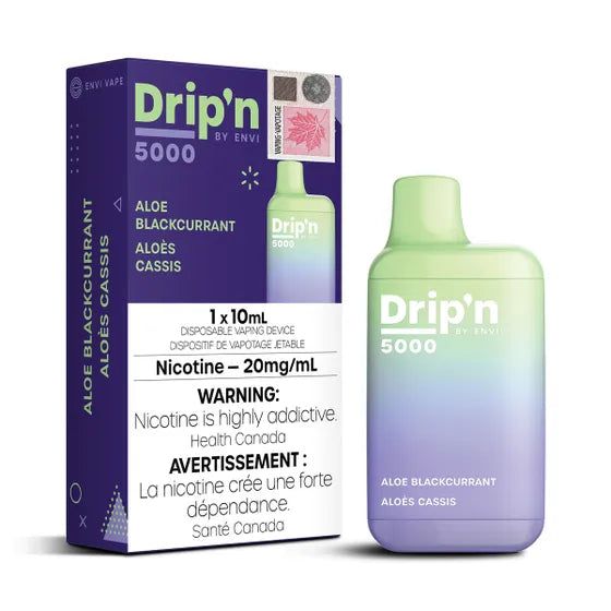 DRIPN 5000 - NON BC COMPLIANT, Flavour: ALOE BLACKCURRANT