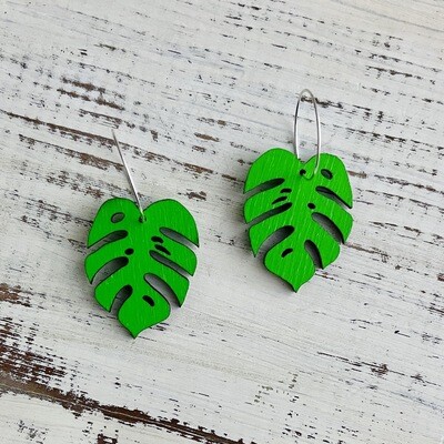 Monstera Hoop Earrings by Le Chic Miami
