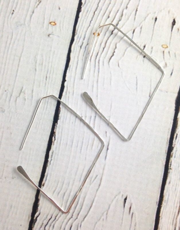 Handmade Large Silver Haven Earrings