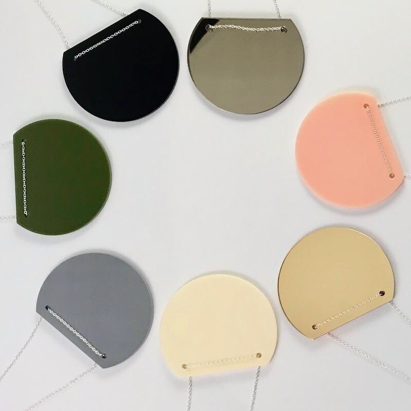 Modern Viva Necklace made from Rescued Architectural Materials