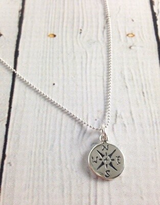 Sterling Silver Journey (Compass) Necklace
