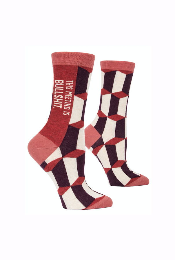 Meeting is Bullshit Women’s Crew Socks