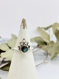 Silver Crowned Labradorite Ring