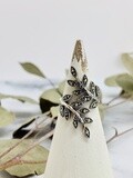 Marcasite Leaves Wrap Ring