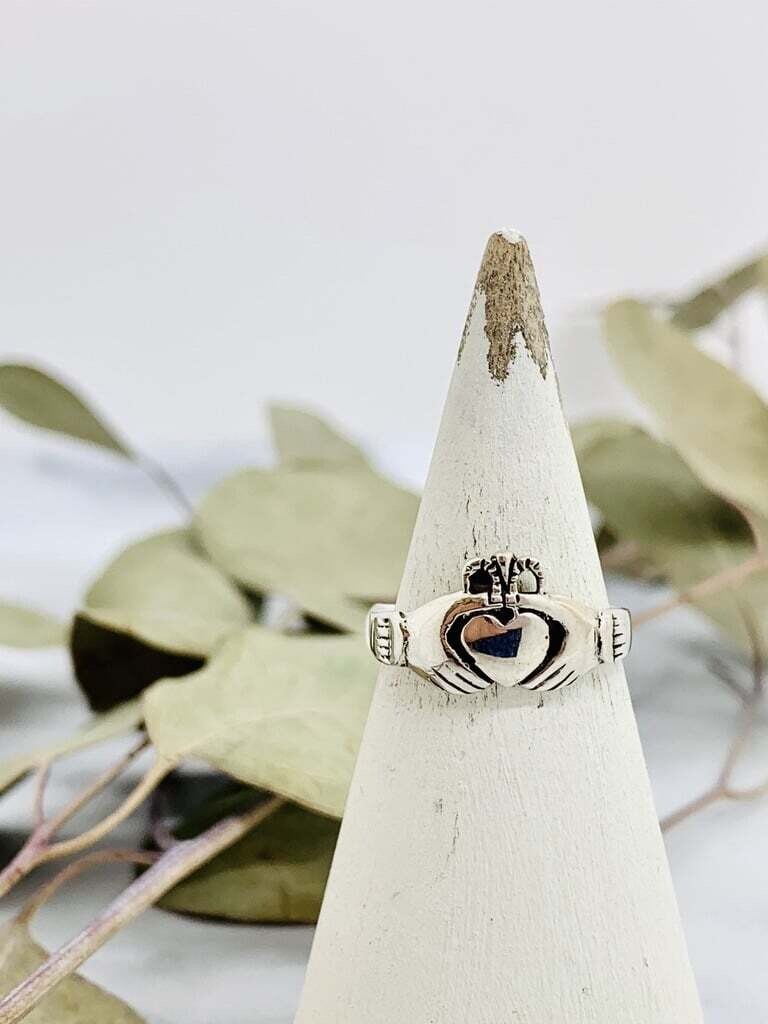 Heavy Silver Claddagh Ring