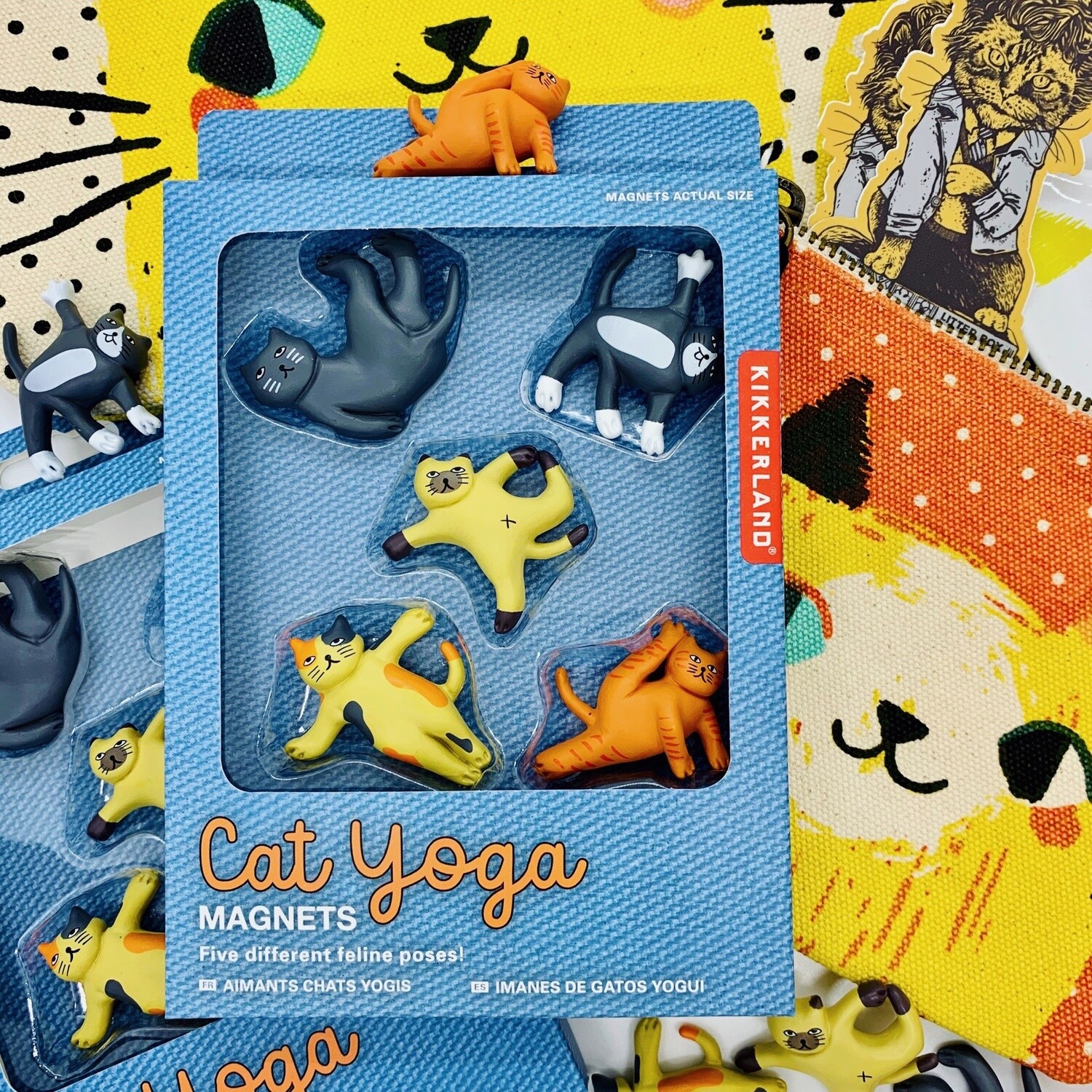Cat Yoga Magnets