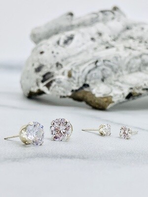 CZ Sterling Silver Stud