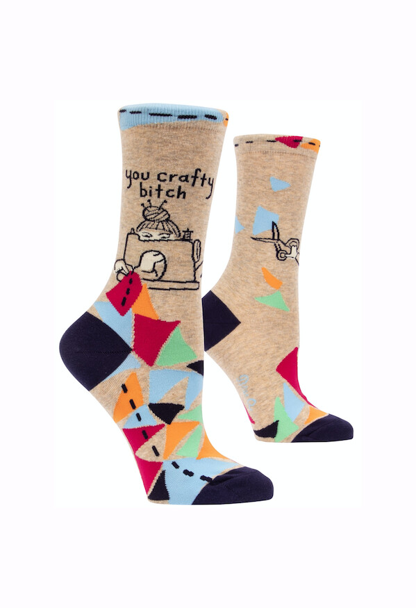 You Crafty Bitch Women’s Crew Socks
