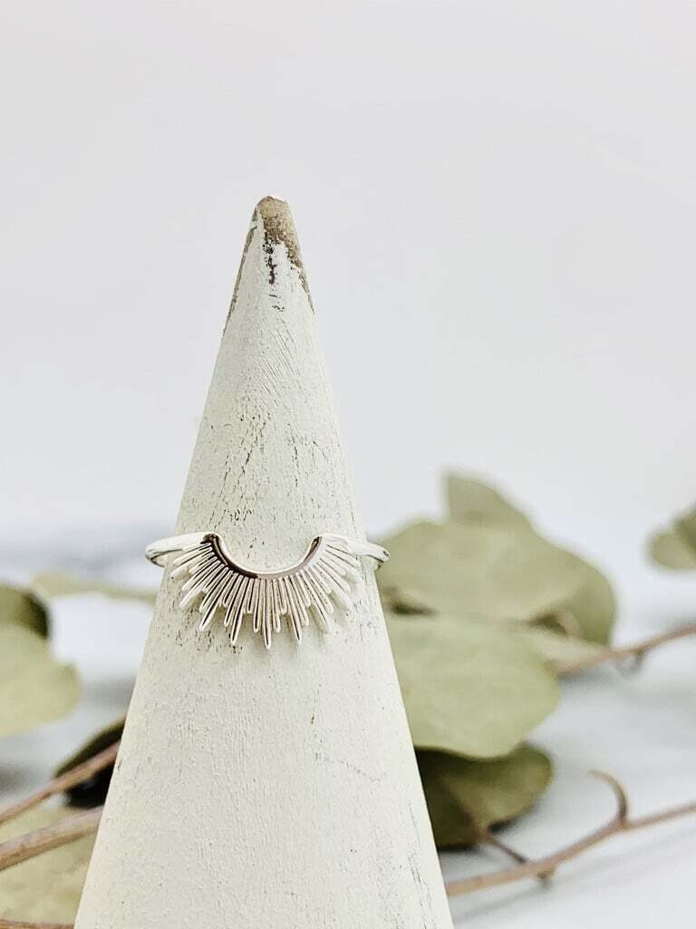 Silver Sunburst Ring