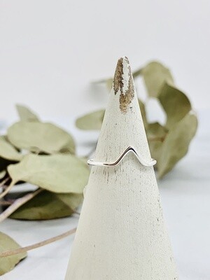 Silver Wire &quot;V&quot; Ring