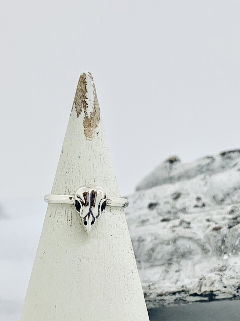 Small Bird Skull Ring
