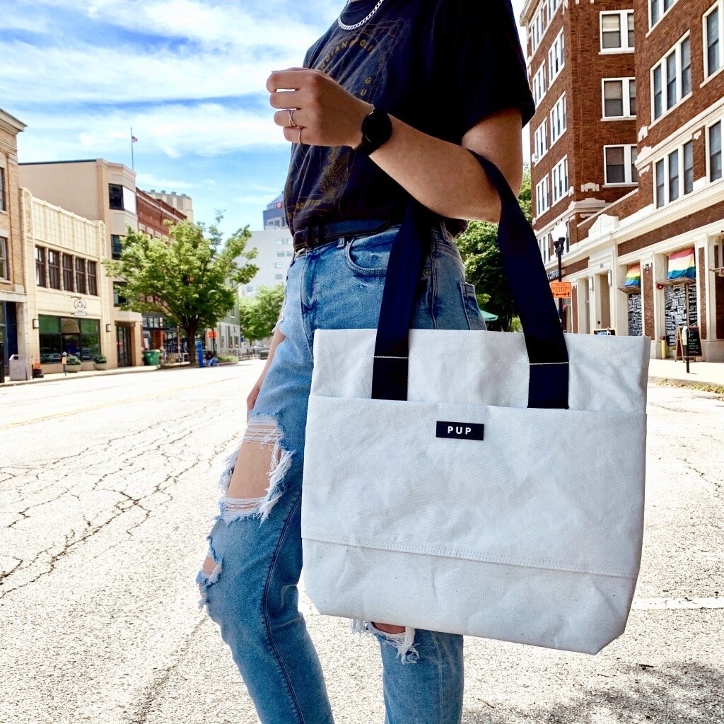 Archivist Tote Made From The Roof Of The RCA Dome