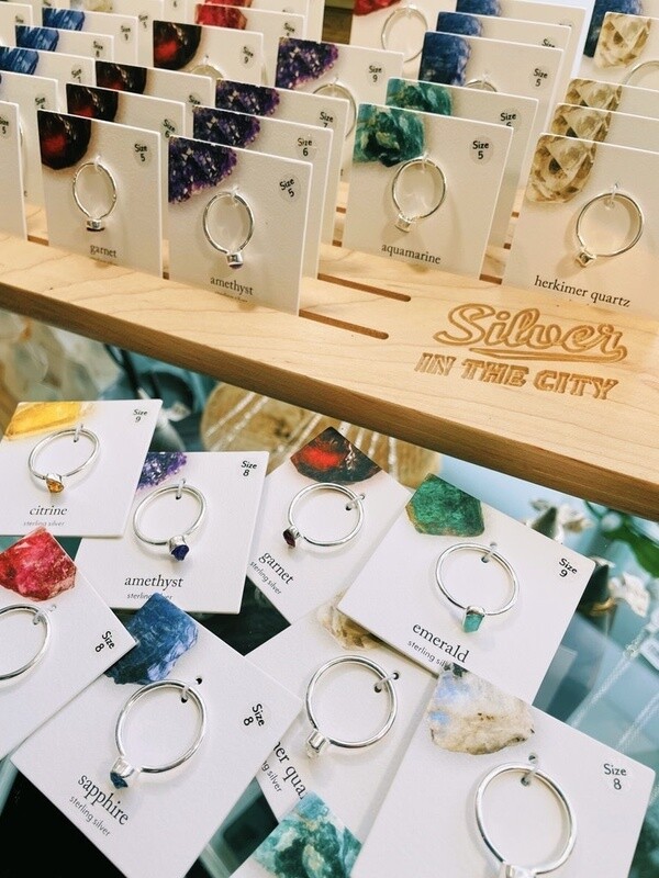 Raw Birthstone Ring