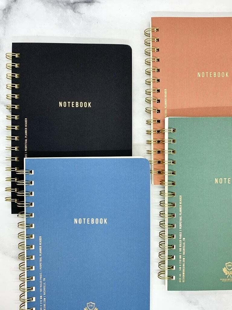 A5 Crest Notebook:, Color: Terracotta