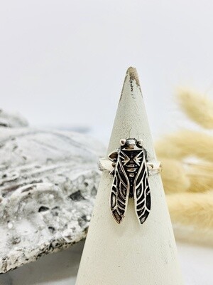 Sterling Silver Cicada Ring