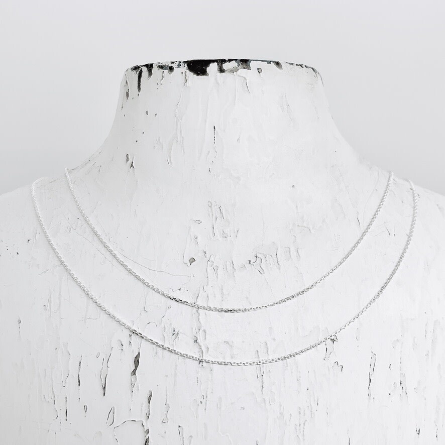 Sterling Silver Diamond Cut Rolo Chain