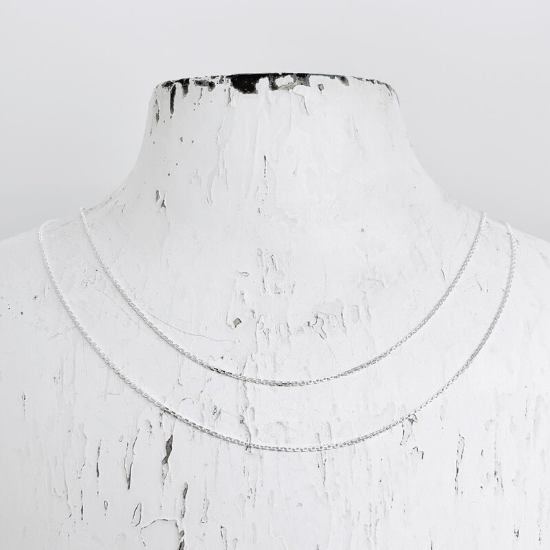 Sterling Silver Diamond Cut Rolo Chain