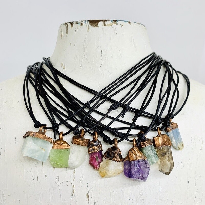 Adjustable Leather Necklace