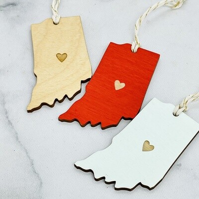 Indiana Heart Ornament