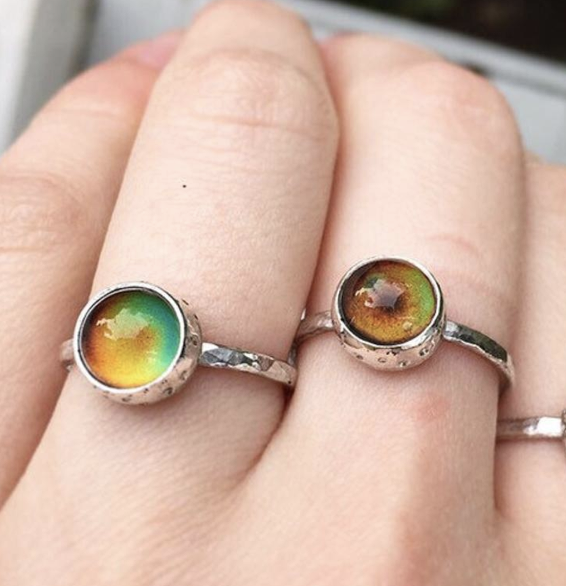 Handmade Silver Mood Ring