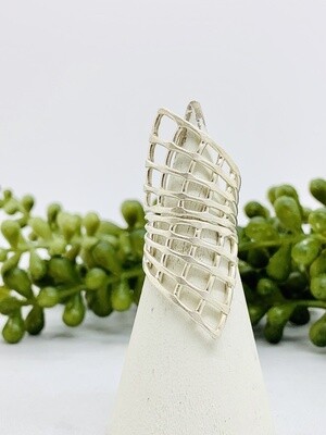Silver Cage Wrap Ring