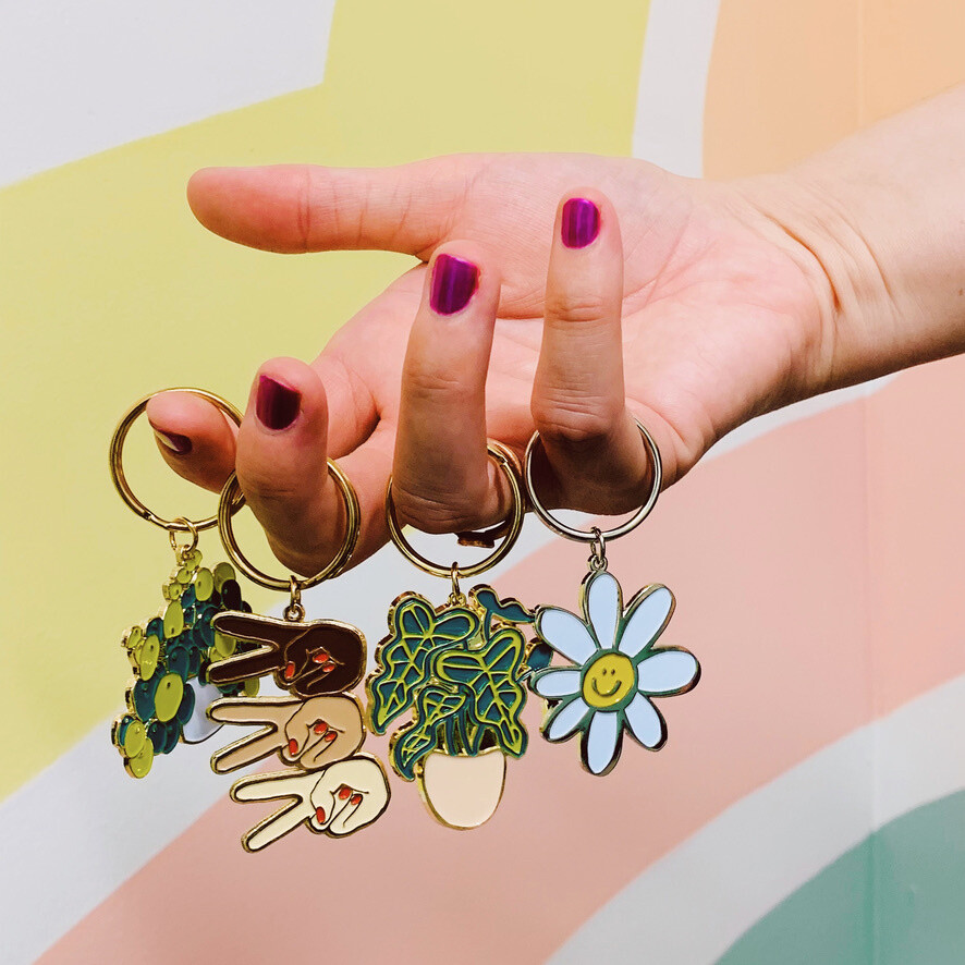 And Here We Are Keychain