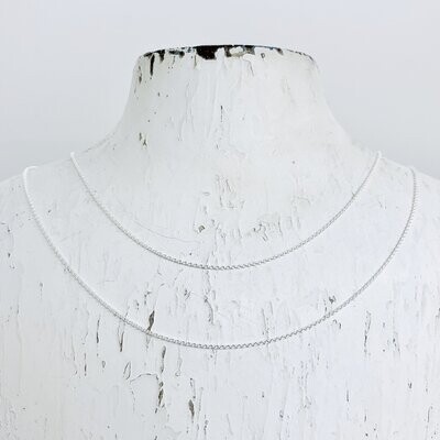 Sterling Silver Light Rolo Chain Necklace