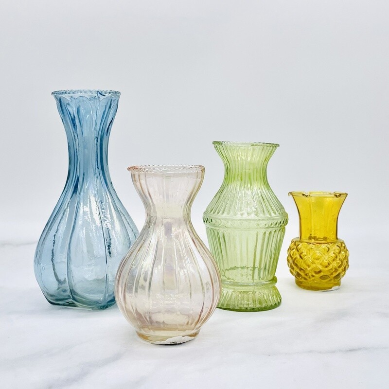 Debossed Glass Vase