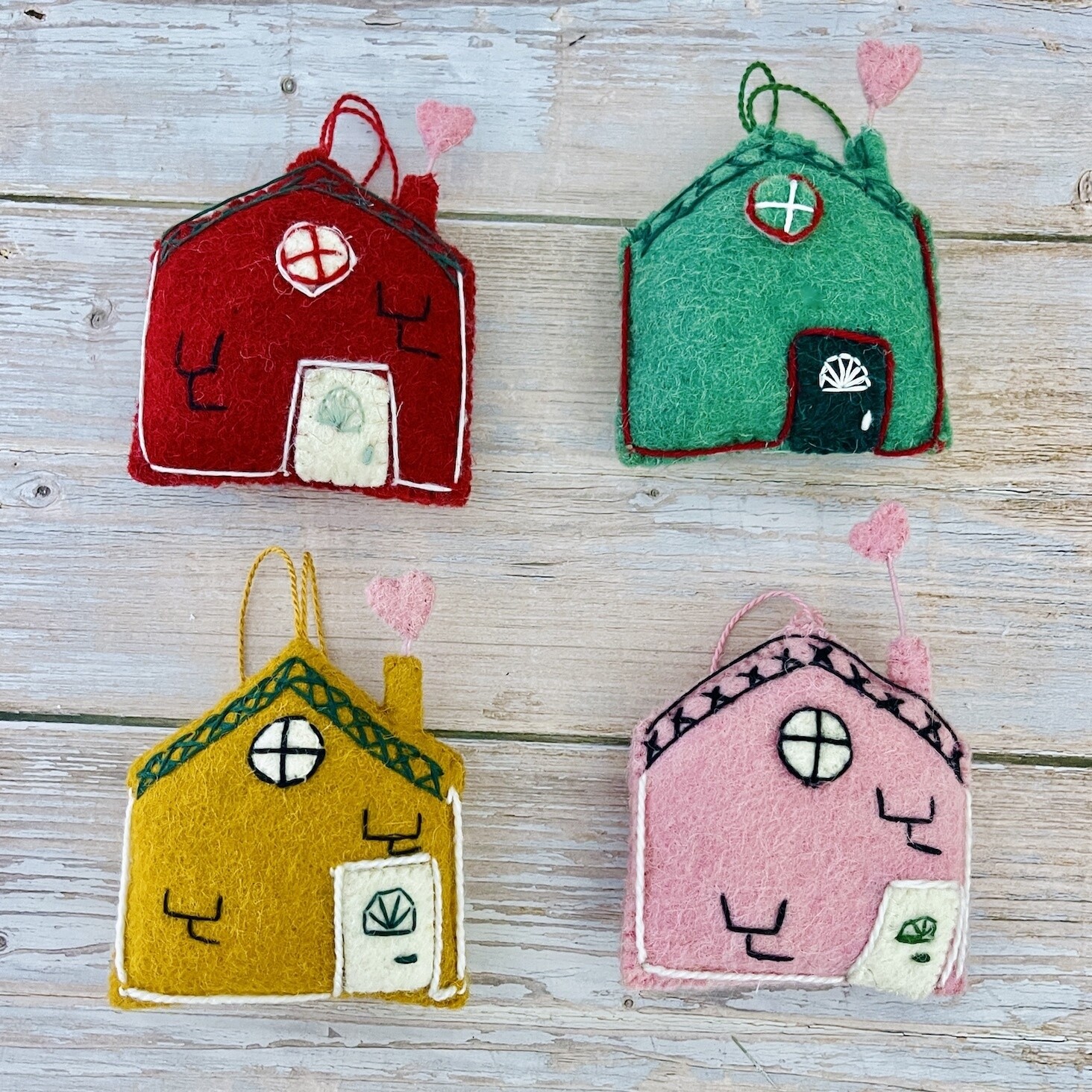 Wool Felt House Ornament