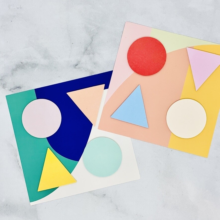 Poketo Geometric Sticky Notes, Color: Cool