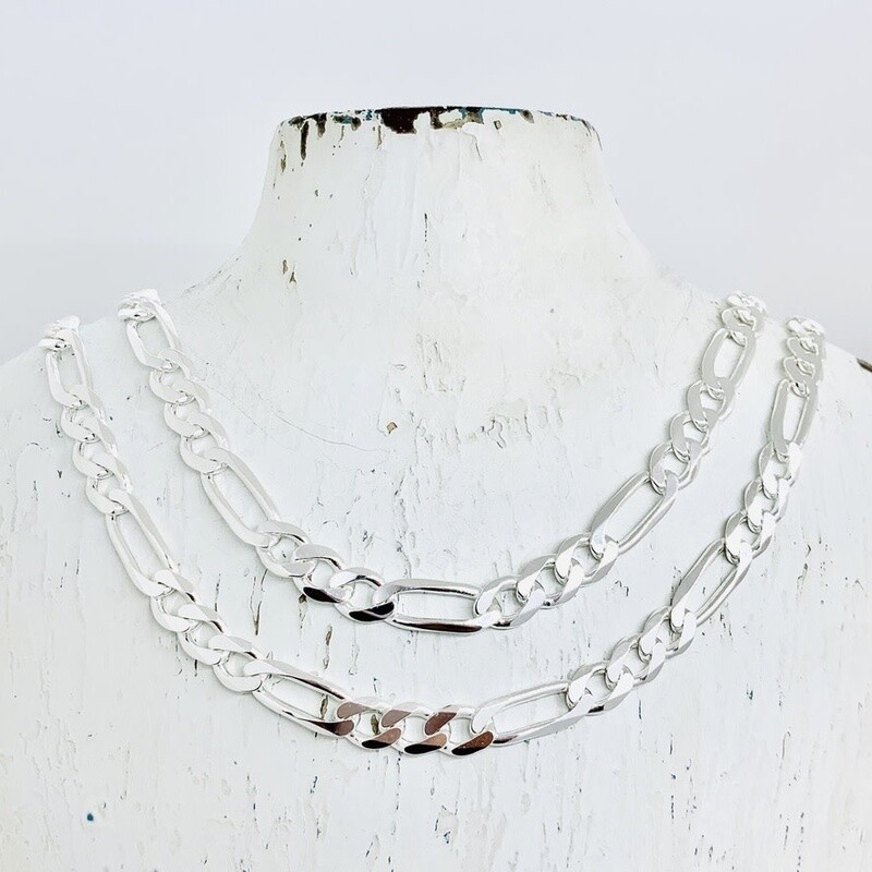 Sterling Silver Figaro 200 (7 mm)