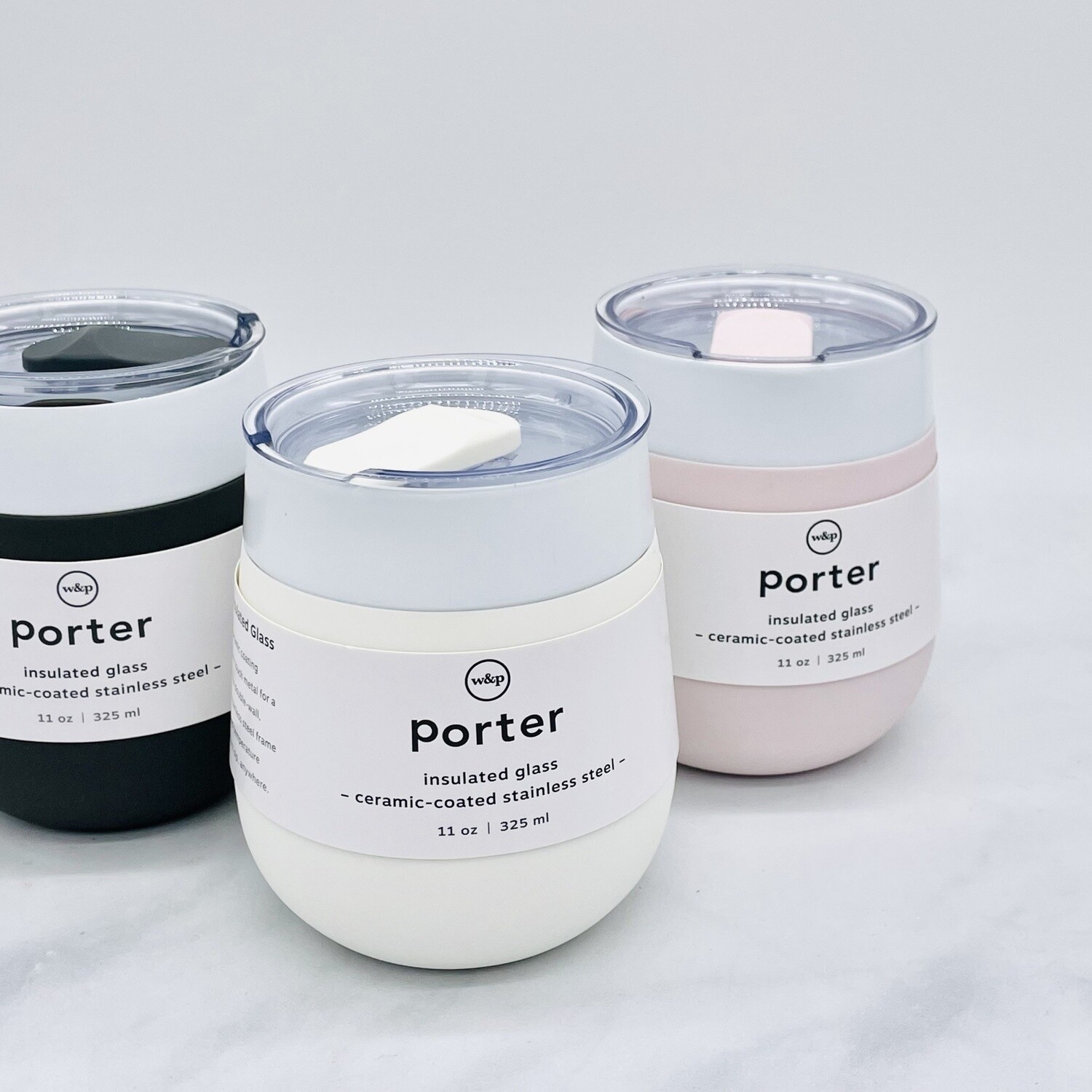 Porter Insulated Wine Glass 11 oz