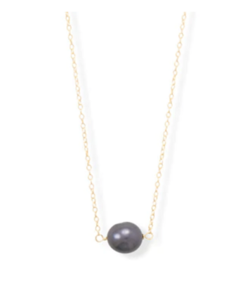 CFW Peacock Pearl Solitaire Necklace, 