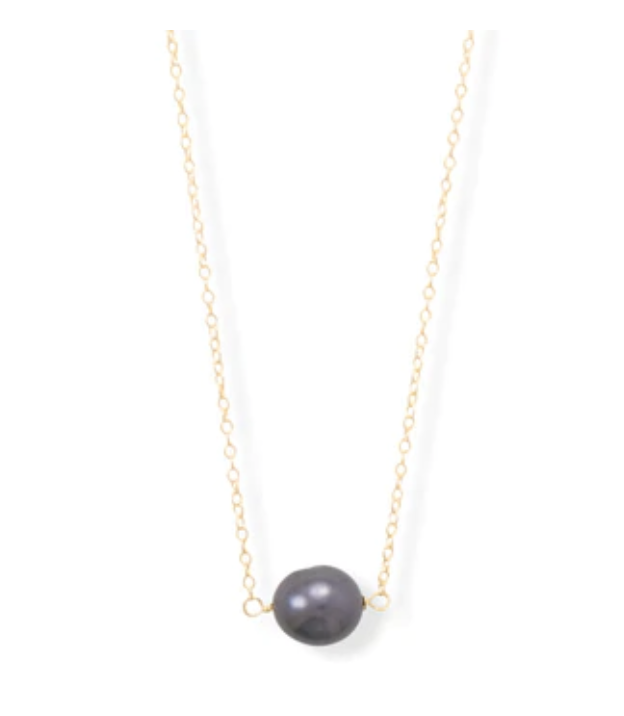 CFW Peacock Pearl Solitaire Necklace,