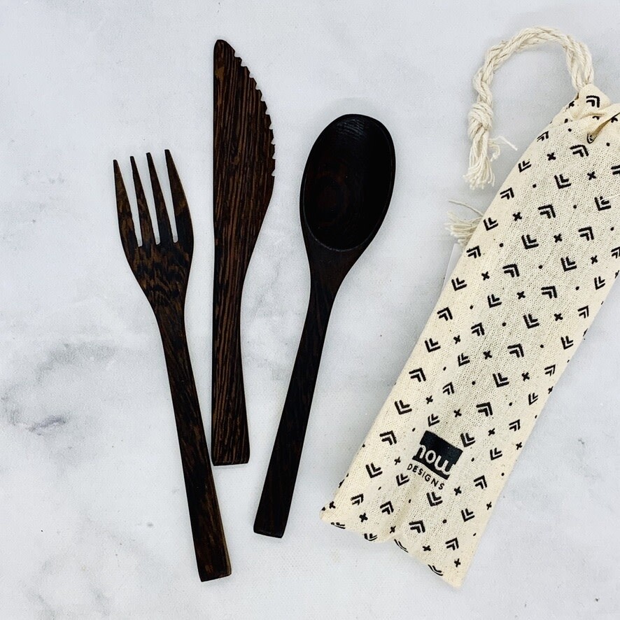 On The Go Bamboo Cutlery
