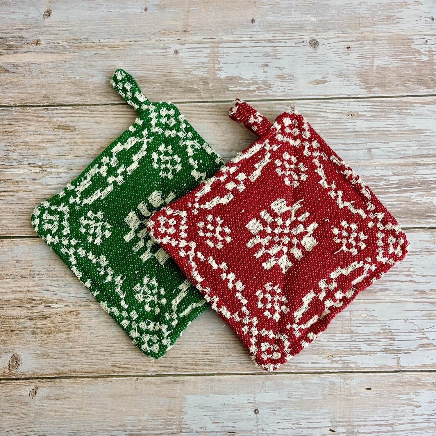 Square Woven Cotton Pot Holder 8&quot;