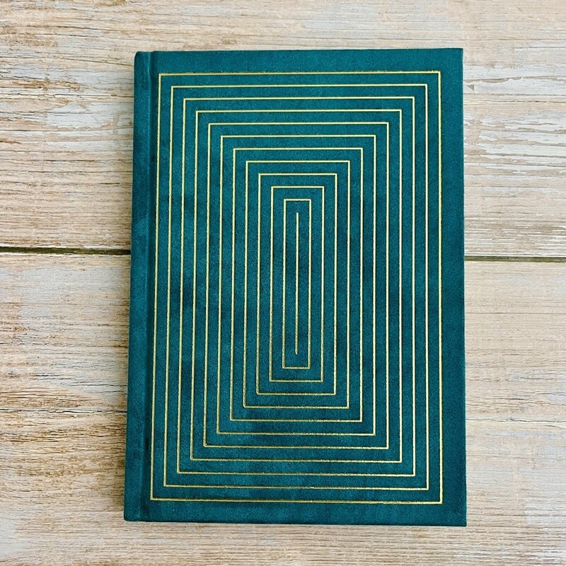 Hard Cover Suede Cloth Journal