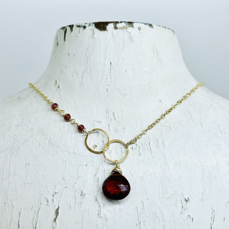 Asymmetrical Goldfill Necklace with
