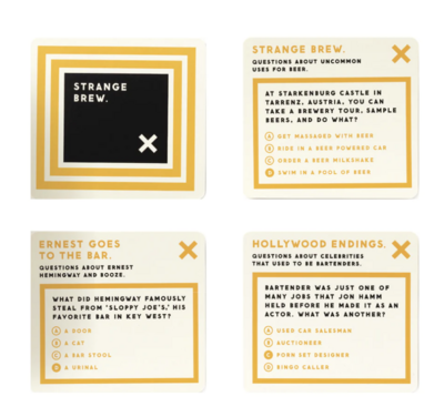 Brass Monkey Delightfully Useless Trivia – Gioco Di Carte Con 200 Domande Inutili (ma Divertenti) Per Feste – Istruzioni In Italiano E Inglese