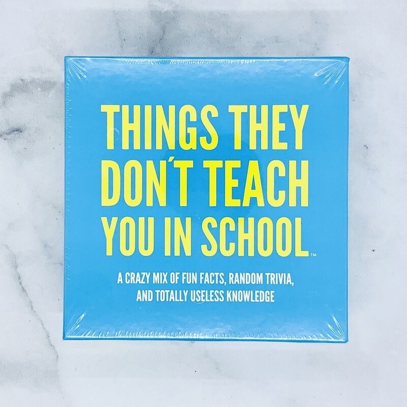 Things They Don’t Teach You In School