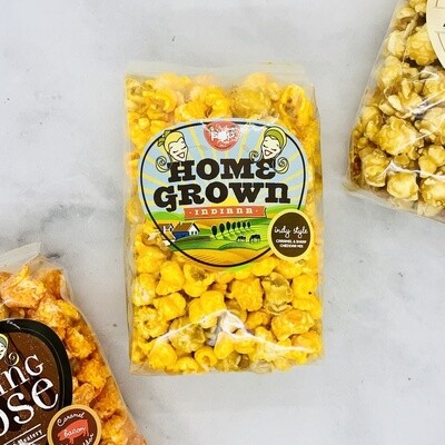 Small Bag of Just Pop In! Indy Style Caramel and Cheddar Popcorn