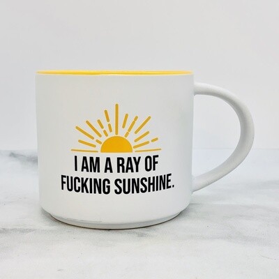 I Am A Ray Of Fucking Sunshine Mug w/ Sun Image