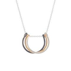 Mixed Metals Small Honey Petals Necklace (18&quot;)