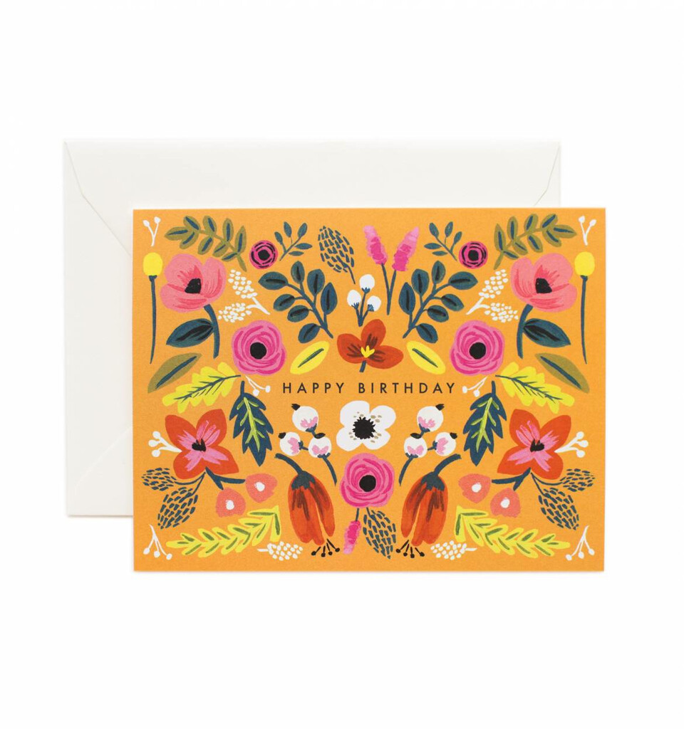 Folk Birthday Card