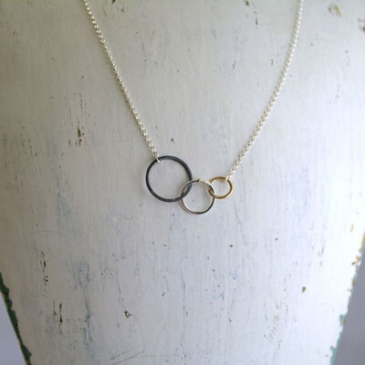 Mixed Metals Storied Necklace (18")