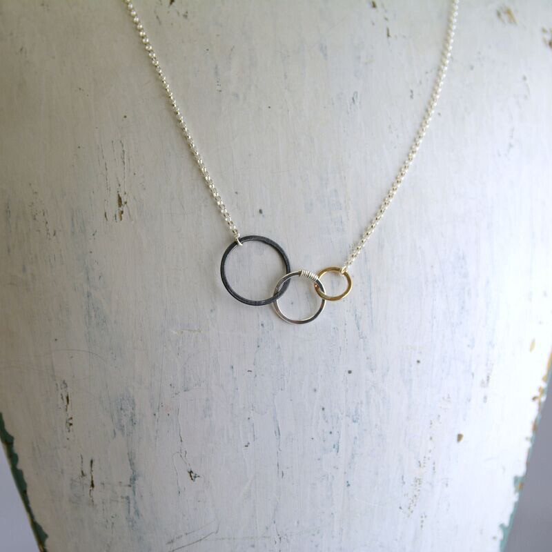 Mixed Metals Storied Necklace (18&quot;)