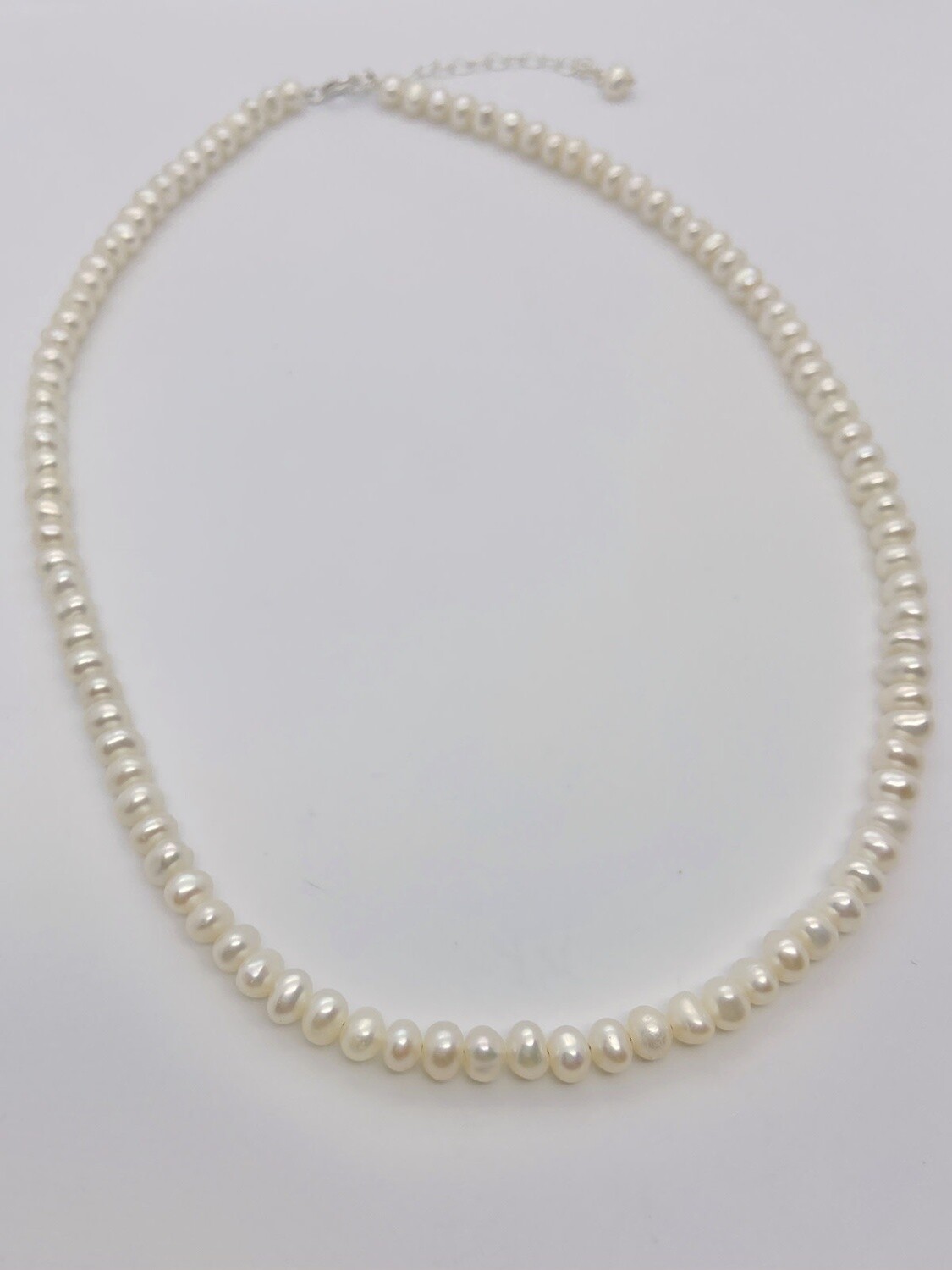 15" White Cultured Freshwater Pearl Necklace - DNO