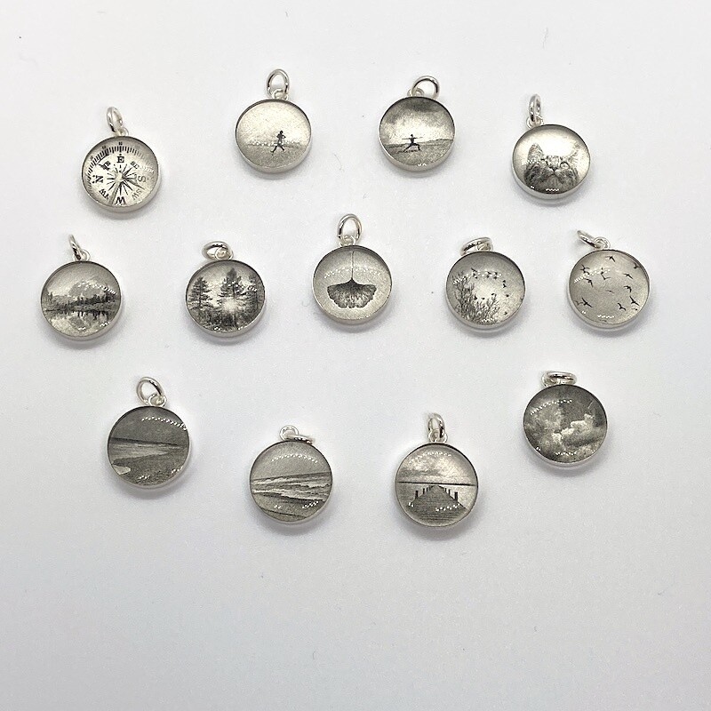 Lithograph Photo Pendant